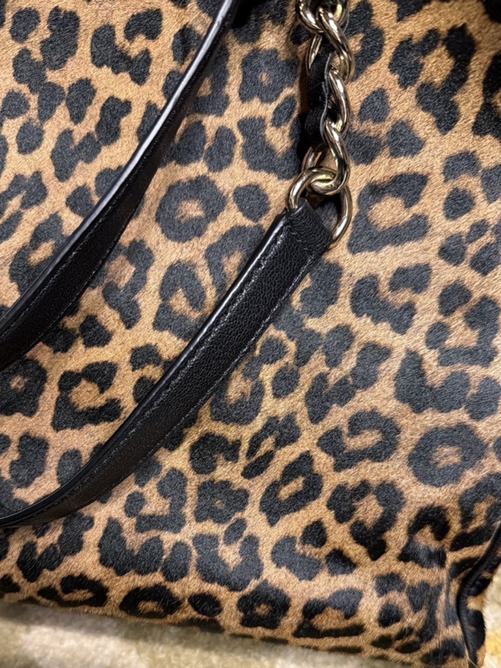Kate Spade Leopard Print Calf Hair Shoulder Bag - Picture 9 of 16